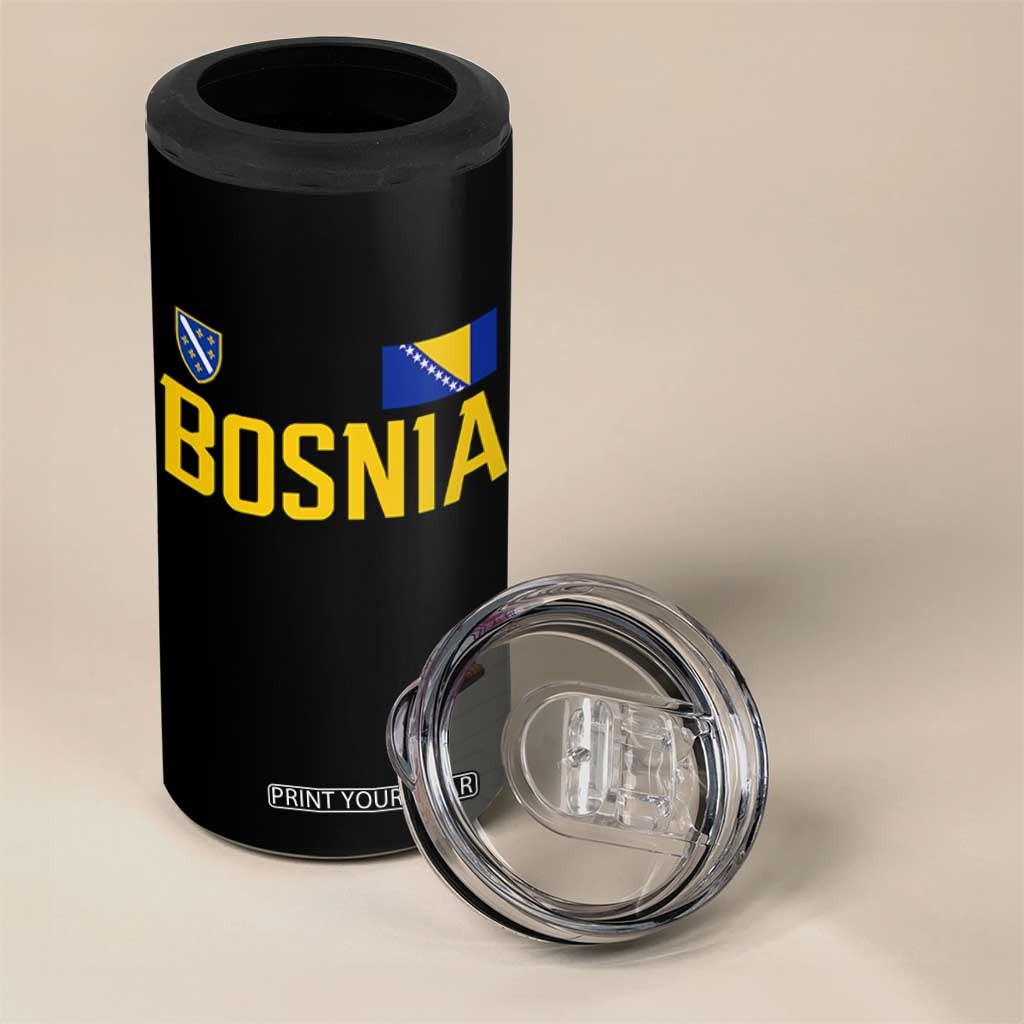 Bosnia and Herzegovina Pride 4 in 1 Can Cooler Tumbler BiH Bosnian Flag Souvenirs