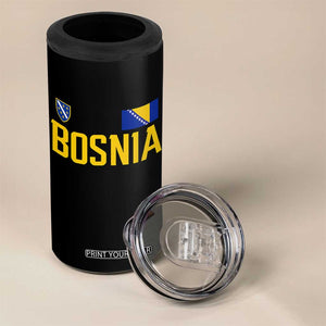 Bosnia and Herzegovina Pride 4 in 1 Can Cooler Tumbler BiH Bosnian Flag Souvenirs