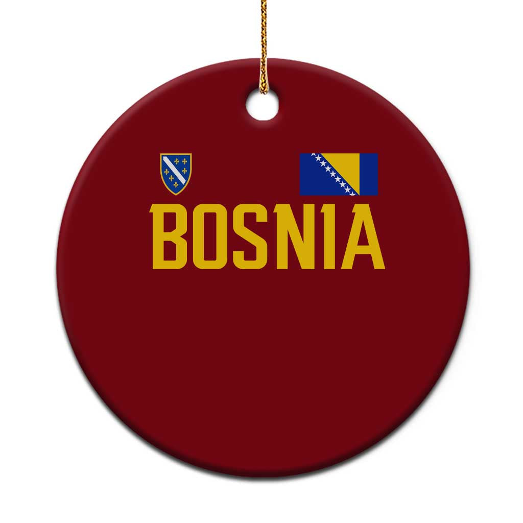 Bosnia and Herzegovina Pride Ceramic Ornament BiH Bosnian Flag Souvenirs
