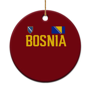 Bosnia and Herzegovina Pride Ceramic Ornament BiH Bosnian Flag Souvenirs