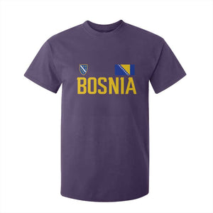 Bosnia and Herzegovina Pride T Shirt For Kid BiH Bosnian Flag Souvenirs TS11 Purple Print Your Wear