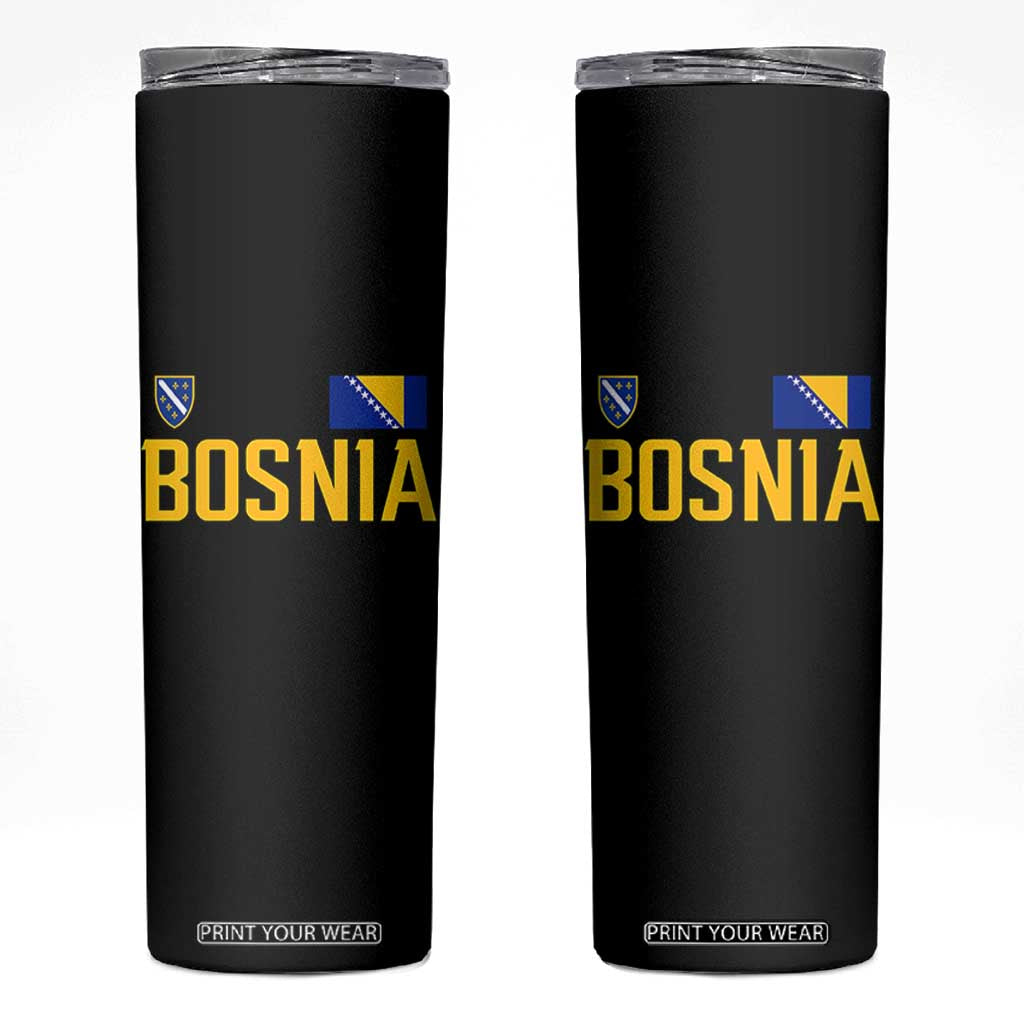 Bosnia and Herzegovina Pride Skinny Tumbler BiH Bosnian Flag Souvenirs