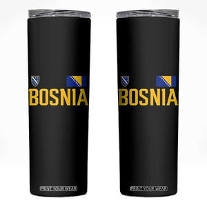 Bosnia and Herzegovina Pride Skinny Tumbler BiH Bosnian Flag Souvenirs