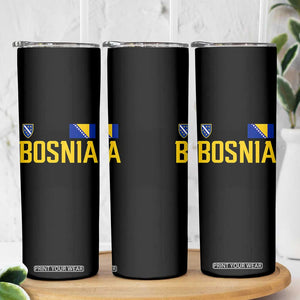 Bosnia and Herzegovina Pride Skinny Tumbler BiH Bosnian Flag Souvenirs
