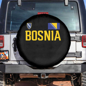 Bosnia and Herzegovina Pride Spare Tire Cover BiH Bosnian Flag Souvenirs TS11 No hole Black Print Your Wear