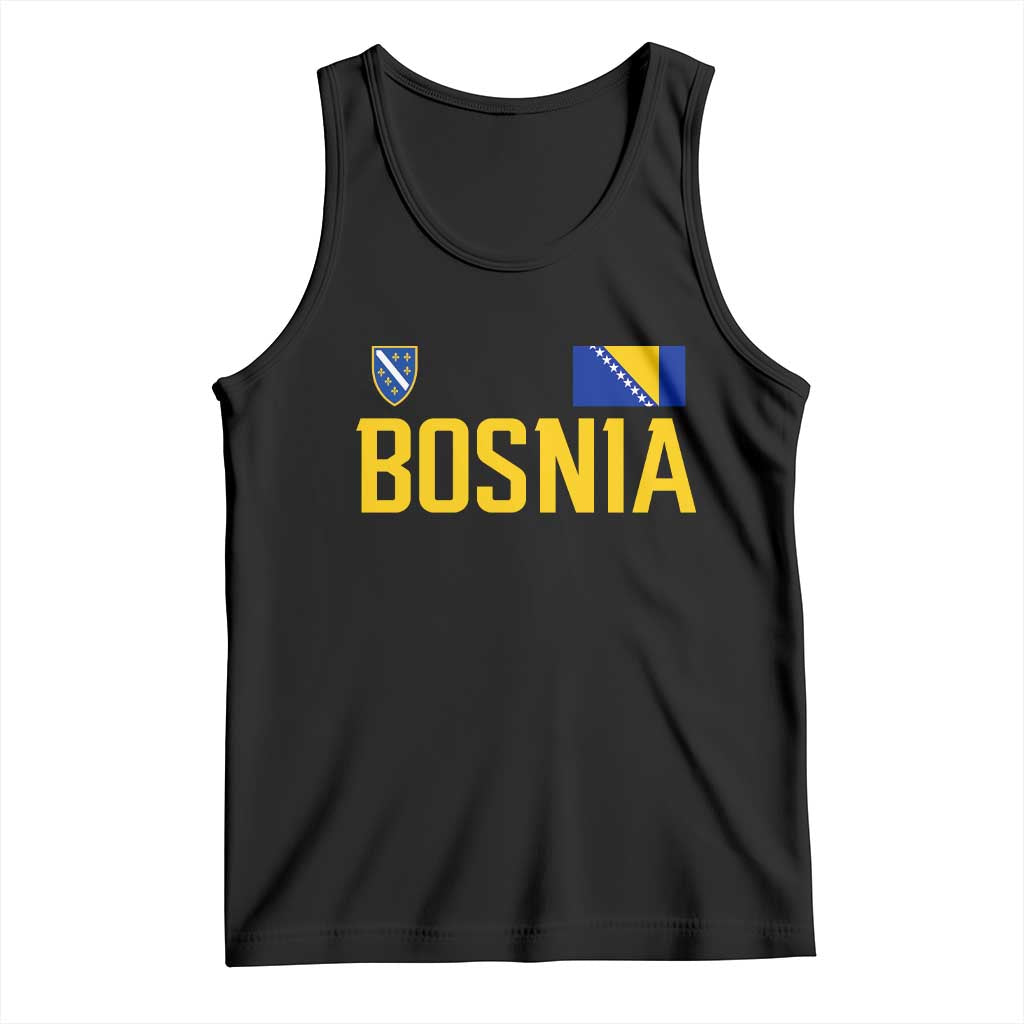 Bosnia and Herzegovina Pride Tank Top BiH Bosnian Flag Souvenirs TS11 Black Print Your Wear