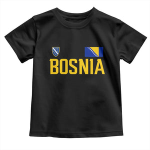 Bosnia and Herzegovina Pride Toddler T Shirt BiH Bosnian Flag Souvenirs