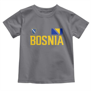Bosnia and Herzegovina Pride Toddler T Shirt BiH Bosnian Flag Souvenirs