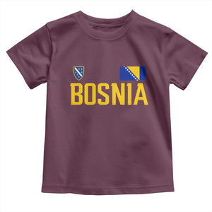 Bosnia and Herzegovina Pride Toddler T Shirt BiH Bosnian Flag Souvenirs