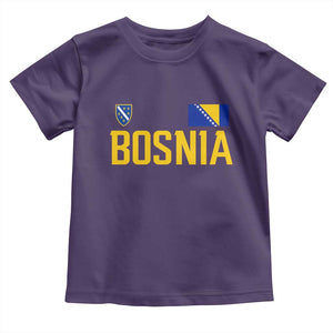 Bosnia and Herzegovina Pride Toddler T Shirt BiH Bosnian Flag Souvenirs