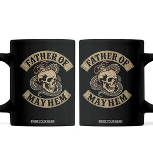 Father Of Mayhem Coffee Mug Dad Snake Skull Fathers Day