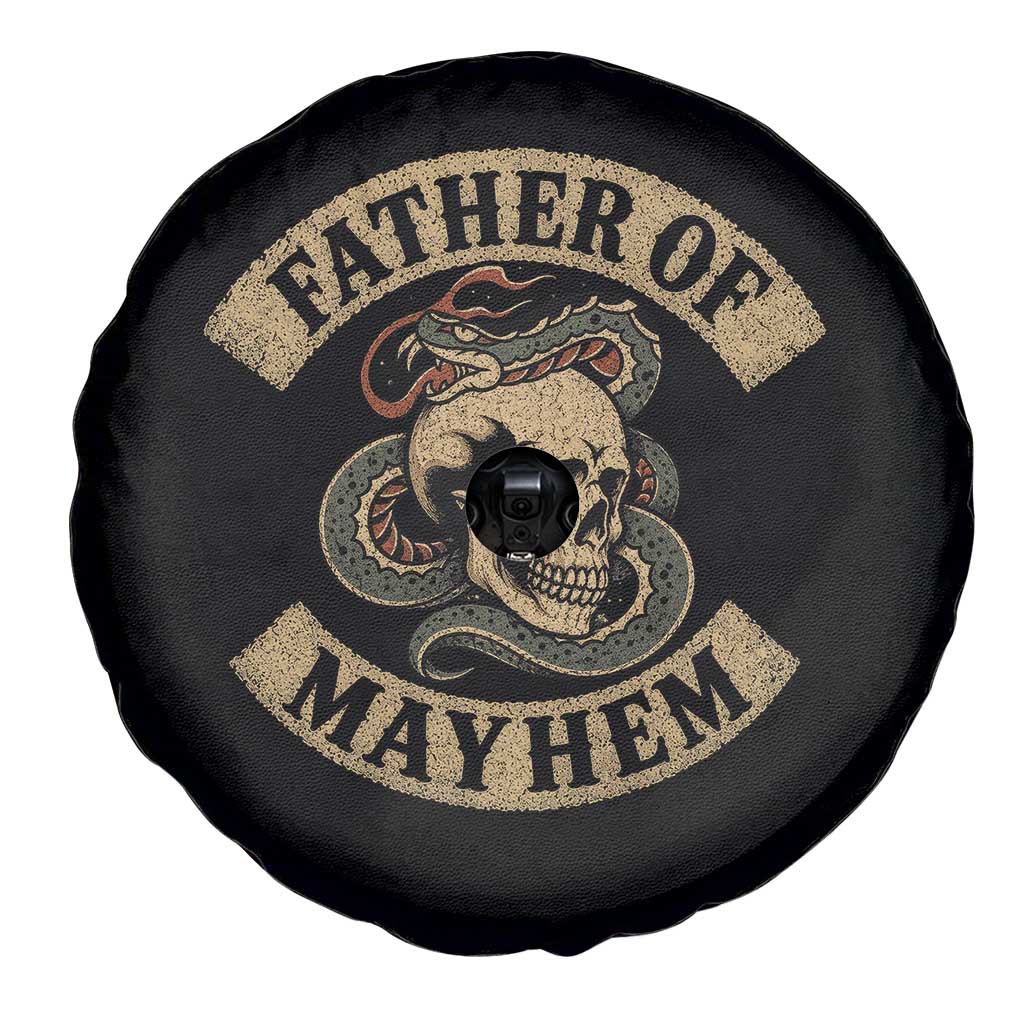 Father Of Mayhem Spare Tire Cover Dad Snake Skull Fathers Day