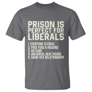 Prison Is Perfect For Liberals T Shirt Funny Anti Liberal Political Quote