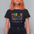 Back To School T Shirt For Women Pre-K Where The Adventure Begins Apple Arrow TS11 Black Print Your Wear