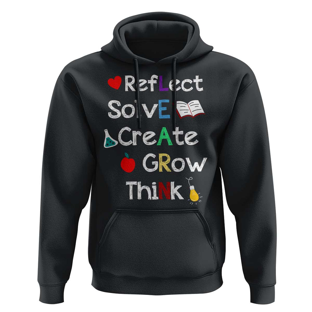 Back To School Hoodie Learn Motivation Quote Apple Book TS11 Black Print Your Wear