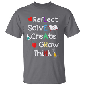 Back To School T Shirt Learn Motivation Quote Apple Book TS11 Charcoal Print Your Wear