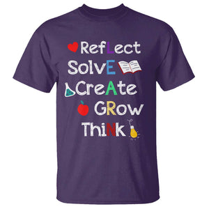 Back To School T Shirt Learn Motivation Quote Apple Book TS11 Purple Print Your Wear