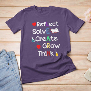 Back To School T Shirt For Women Learn Motivation Quote Apple Book TS11 Purple Print Your Wear