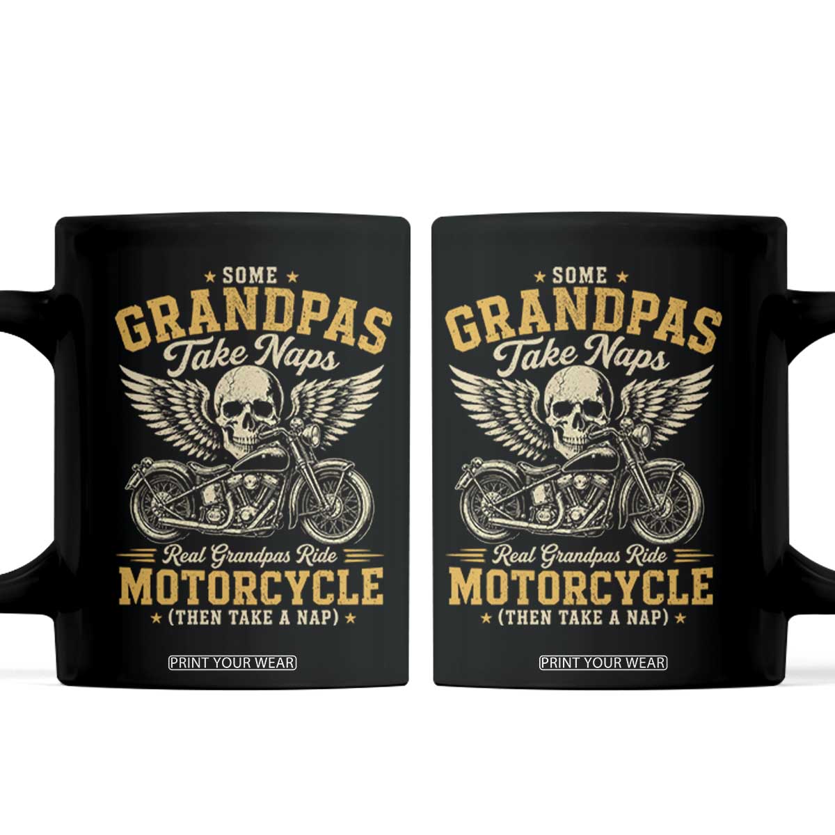 Some Grandpas Take Naps Real Grandpas Ride Motorcycle Then Take Nap Coffee Mug Funny Grandpa Biker