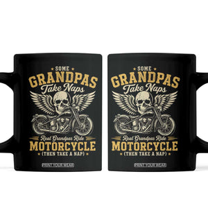 Some Grandpas Take Naps Real Grandpas Ride Motorcycle Then Take Nap Coffee Mug Funny Grandpa Biker