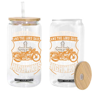 Christian Biker Glass Can And The Lord Said Go Out Into The Highways Luke 14 23