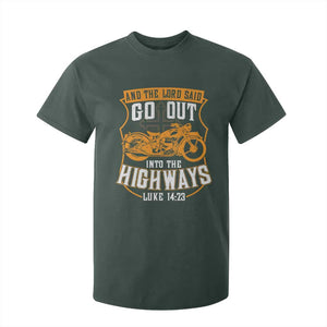 Christian Biker T Shirt For Kid And The Lord Said Go Out Into The Highways Luke 14 23