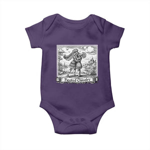 Heated Chivalry Medieval Knights Kissing LGBT Pride Baby Onesie TS11 Purple Print Your Wear