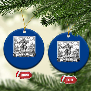 Heated Chivalry Medieval Knights Kissing LGBT Pride Ceramic Ornament TS11 1pc Blue Print Your Wear