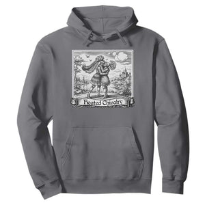 Heated Chivalry Medieval Knights Kissing LGBT Pride Hoodie TS11 Charcoal Print Your Wear