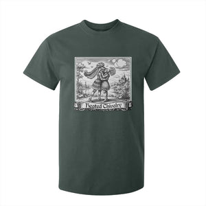 Heated Chivalry Medieval Knights Kissing LGBT Pride T Shirt For Kid TS11 Dark Forest Green Print Your Wear