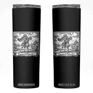 Heated Chivalry Medieval Knights Kissing LGBT Pride Skinny Tumbler TS11 Black Print Your Wear
