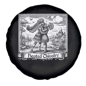 Heated Chivalry Medieval Knights Kissing LGBT Pride Spare Tire Cover TS11 Print Your Wear