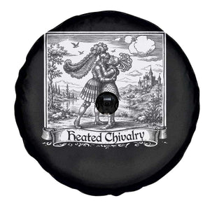 Heated Chivalry Medieval Knights Kissing LGBT Pride Spare Tire Cover TS11 Print Your Wear