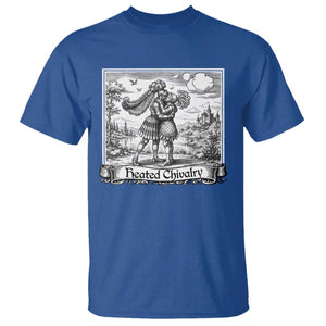 Heated Chivalry Medieval Knights Kissing LGBT Pride T Shirt TS11 Royal Blue Print Your Wear