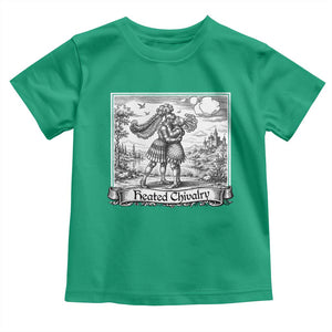 Heated Chivalry Medieval Knights Kissing LGBT Pride Toddler T Shirt TS11 Irish Green Print Your Wear