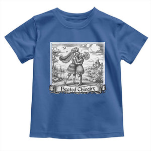 Heated Chivalry Medieval Knights Kissing LGBT Pride Toddler T Shirt TS11 Royal Blue Print Your Wear
