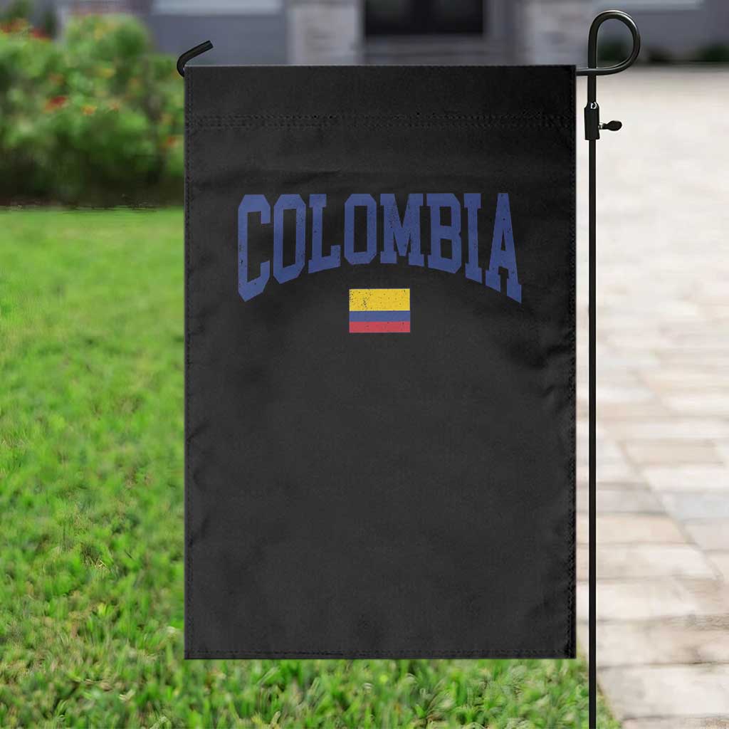 Colombia Football Throwback Design Vintage Colombian Flag Jersey Style Garden Flag TS11 Print Your Wear