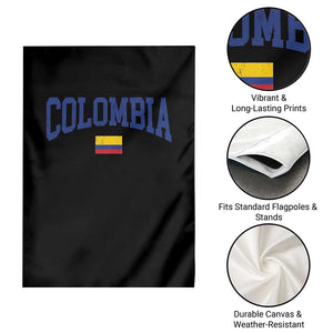 Colombia Football Throwback Design Vintage Colombian Flag Jersey Style Garden Flag TS11 Print Your Wear