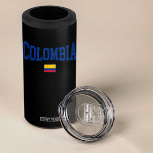 Colombia Football Throwback Design Vintage Colombian Flag Jersey Style 4 in 1 Can Cooler Tumbler TS11 Print Your Wear