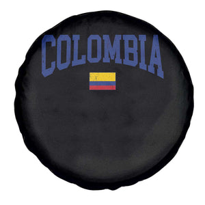 Colombia Football Throwback Design Vintage Colombian Flag Jersey Style Spare Tire Cover TS11 Print Your Wear