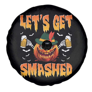 Funny Let's Get Smashed Spare Tire Cover Oktoberfest Pumpkin Beer Tyrolean Hat TS11 Print Your Wear