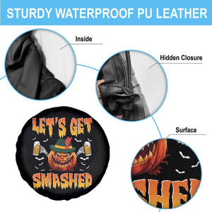 Funny Let's Get Smashed Spare Tire Cover Oktoberfest Pumpkin Beer Tyrolean Hat TS11 Print Your Wear