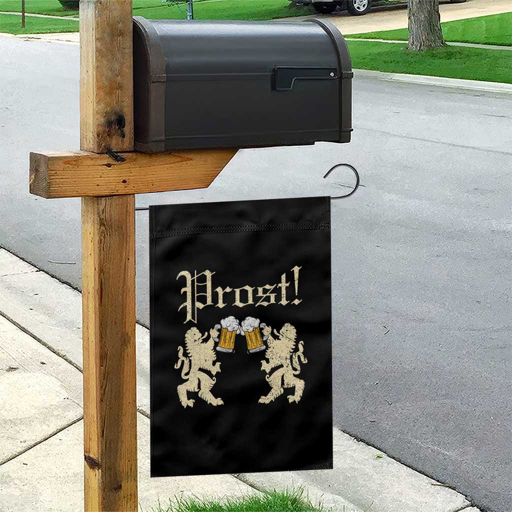 German Prost Garden Flag Lion Cheers Beer Drinking Oktoberfest TS11 Print Your Wear