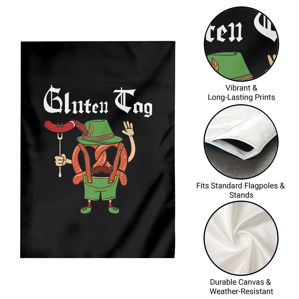 Funny Pretzel Garden Flag Guten Tag Lederhosen Bratwurst Oktoberfest TS11 Print Your Wear