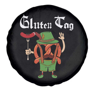 Funny Pretzel Spare Tire Cover Guten Tag Lederhosen Bratwurst Oktoberfest TS11 Print Your Wear