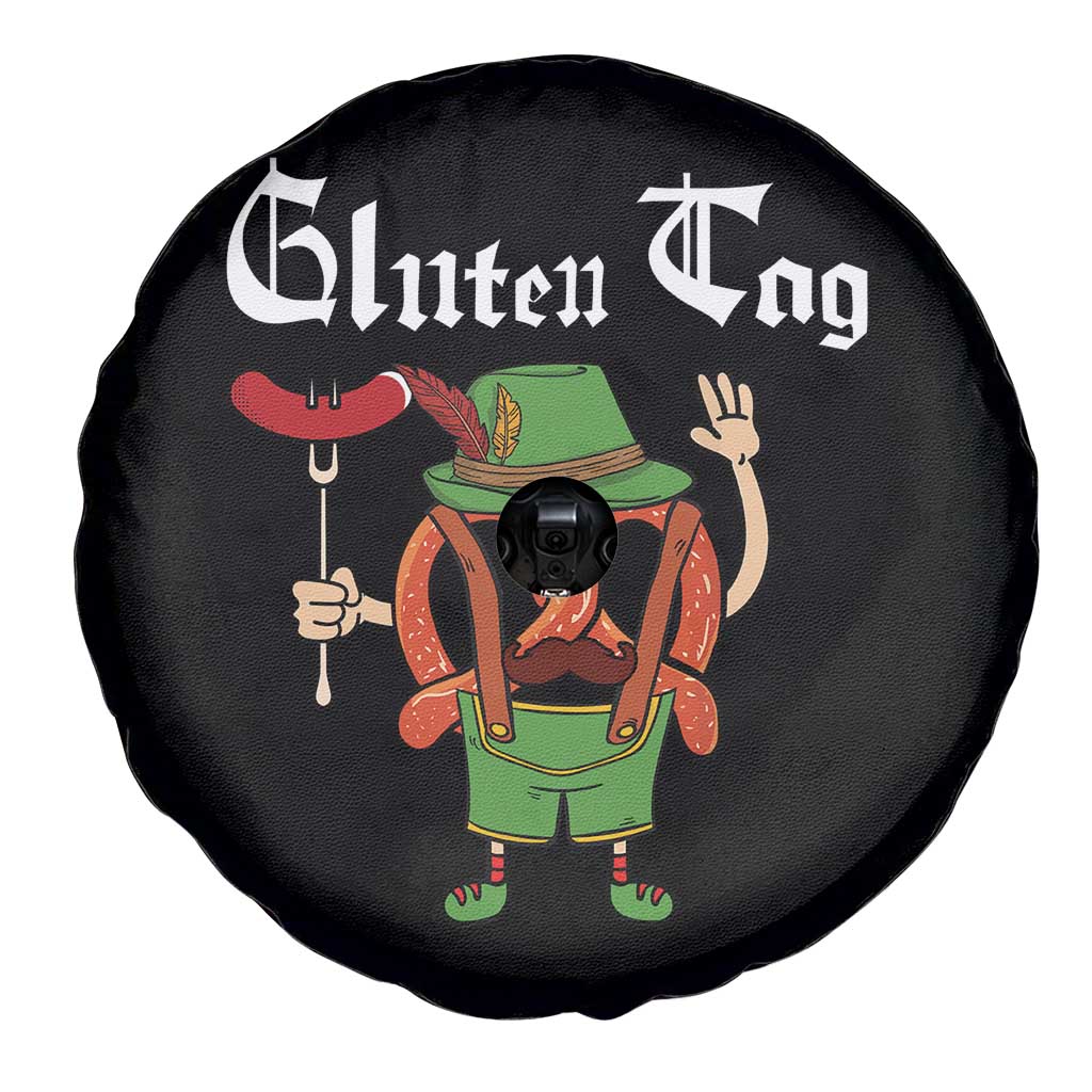 Funny Pretzel Spare Tire Cover Guten Tag Lederhosen Bratwurst Oktoberfest TS11 Print Your Wear