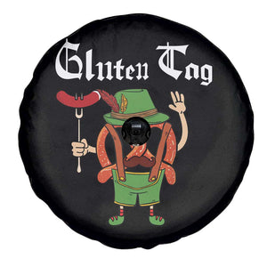 Funny Pretzel Spare Tire Cover Guten Tag Lederhosen Bratwurst Oktoberfest TS11 Print Your Wear