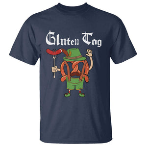 Funny Pretzel T Shirt Guten Tag Lederhosen Bratwurst Oktoberfest TS11 Navy Print Your Wear