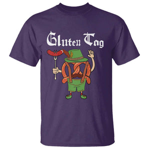 Funny Pretzel T Shirt Guten Tag Lederhosen Bratwurst Oktoberfest TS11 Purple Print Your Wear