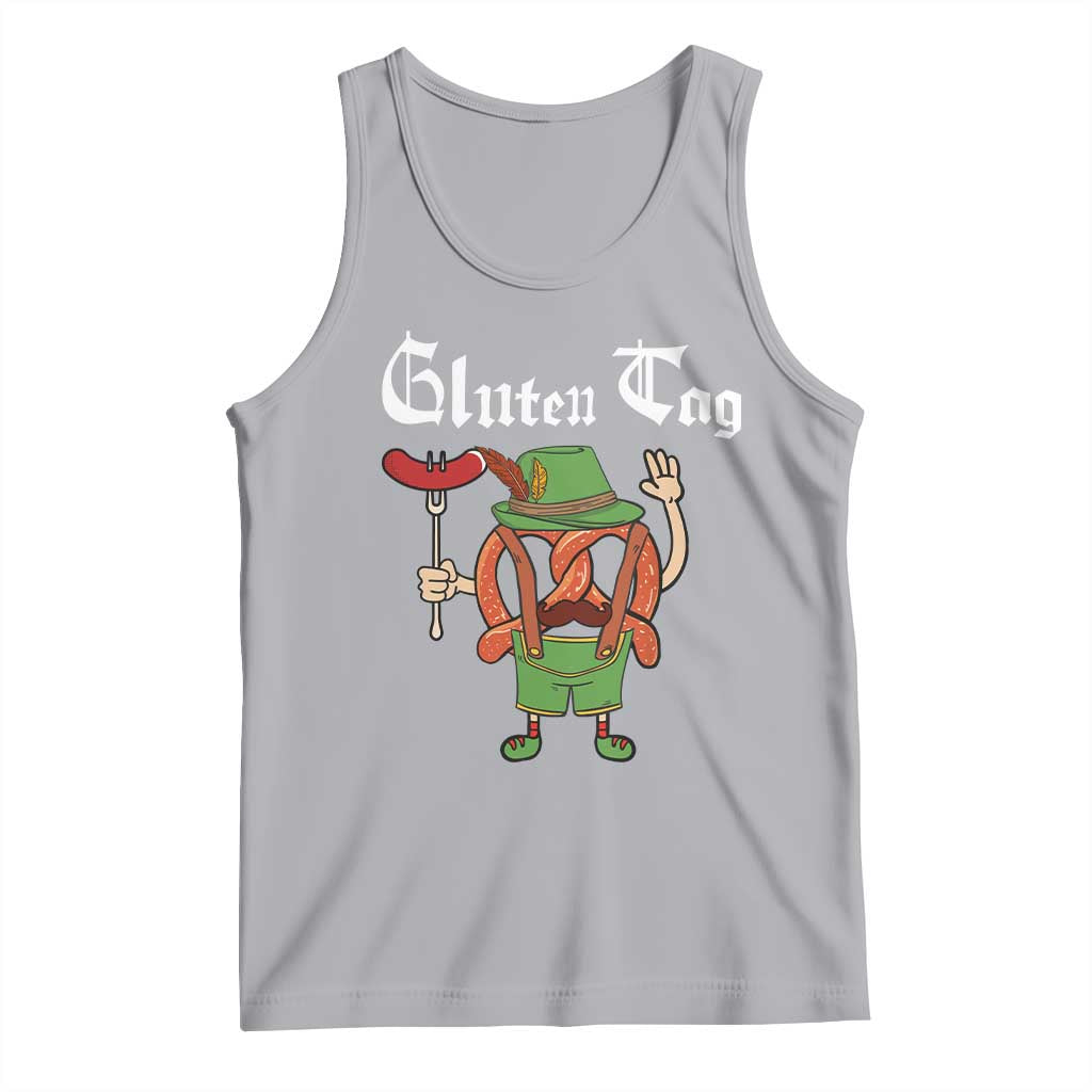 Funny Pretzel Tank Top Guten Tag Lederhosen Bratwurst Oktoberfest TS11 Athletic Heather Print Your Wear